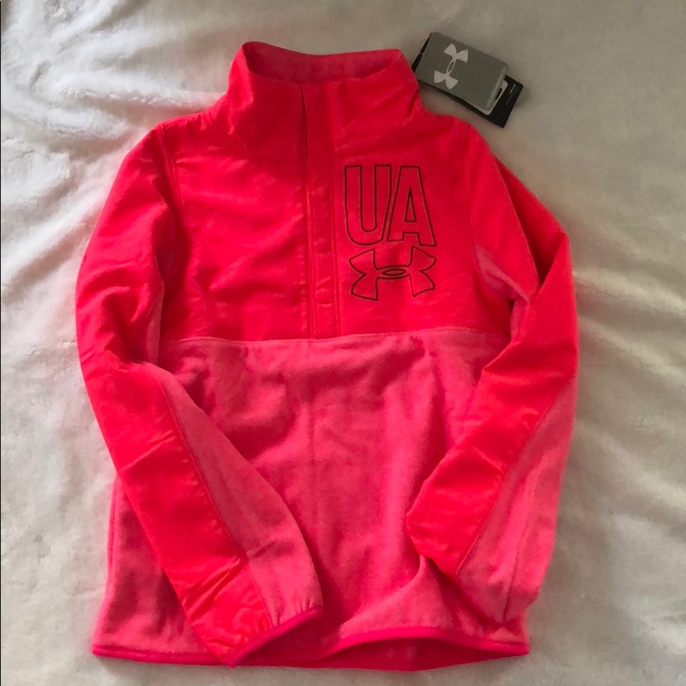 Girls pink under armour, hoodie